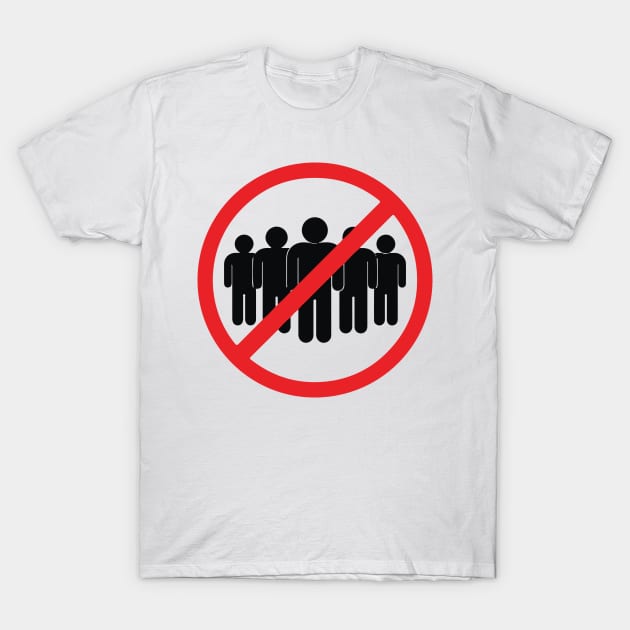 anti people. emoji stickers T-Shirt by vellouz55